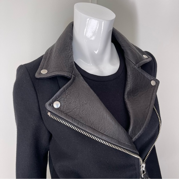 MACKAGE Phyllis Wool Blend Coat in Black - Picture 4 of 13